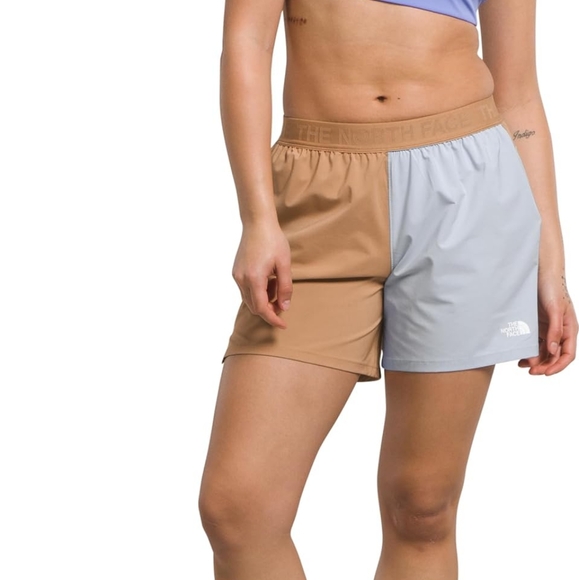 The North Face Women's Wander Short Color Blocking Brown And Blue‎ Size 3xl - Picture 1 of 8